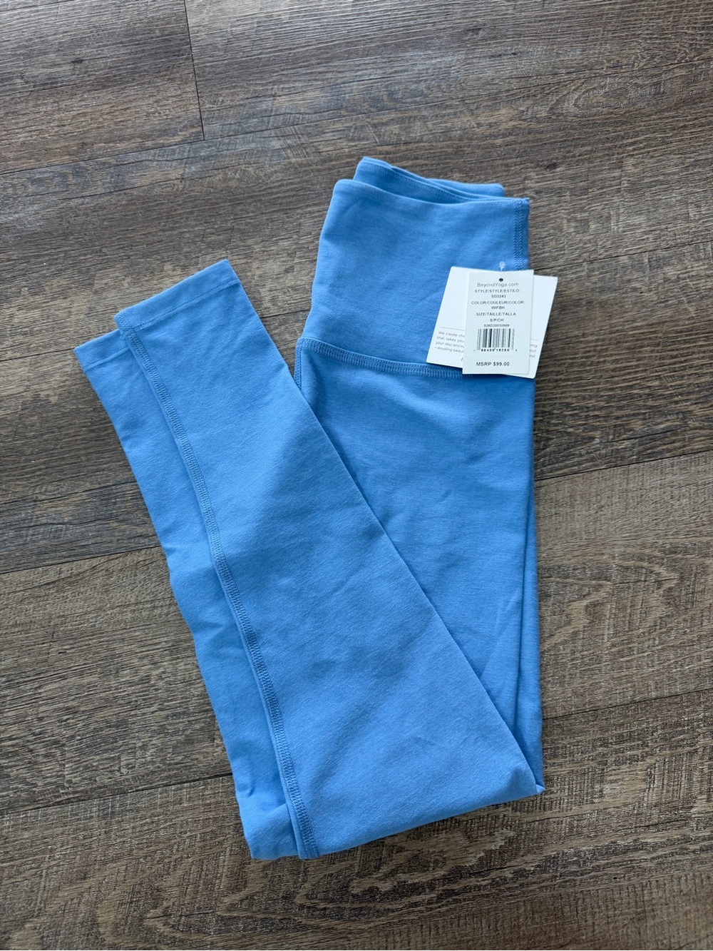 Beyond Yoga Light Blue High-Rise Leggings